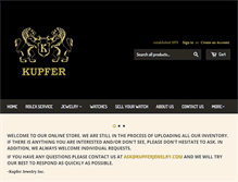 Tablet Screenshot of kupferjewelry.com